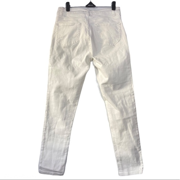 maje Embroidered Flowers White Jeans size 24 XS - Picture 7 of 10